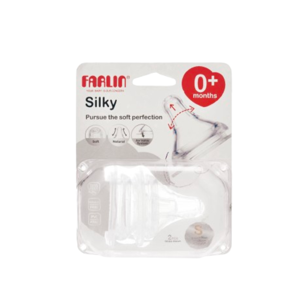 Silky Silicone Nipple 2pcs S / M / L / Y-Cut | For Wide Neck