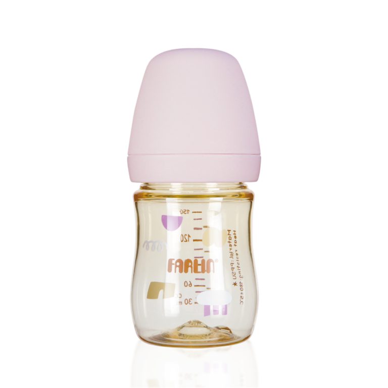 PPSU Wide Neck Feeding Bottle 150ml | Soft Lavender - Swirly Cotton Candy