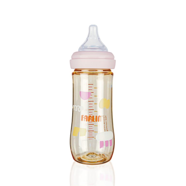 PPSU Wide Neck Feeding Bottle 270ml | Soft Lavender – Swirly Cotton Candy