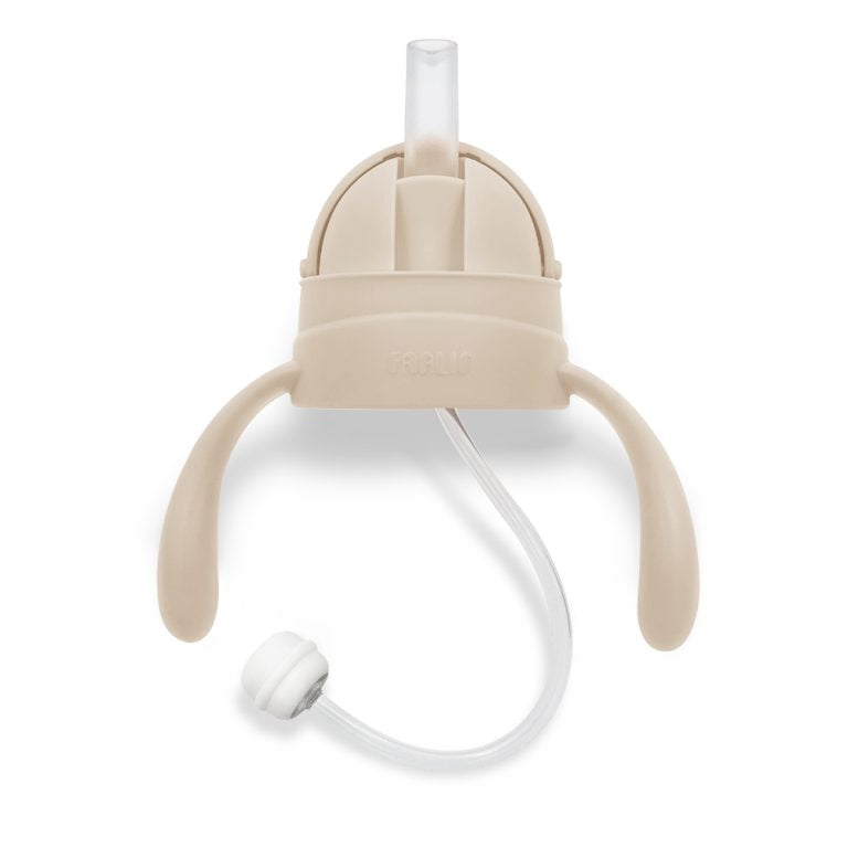 Straw Slider Handle Set Coral Cream 1pc Wide Neck