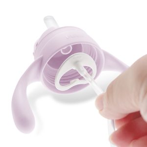 Straw Slider Handle Set Soft Lavender 1pc Wide Neck