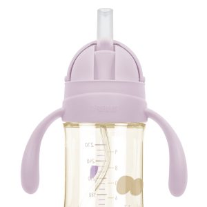 Straw Slider Handle Set Soft Lavender 1pc Wide Neck
