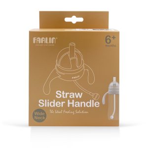 Straw Slider Handle Set Soft Lavender 1pc Wide Neck